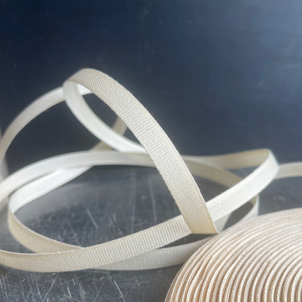 Stiff Natural Cotton 10mm Ribbon ideal for Millinery and styling gifts