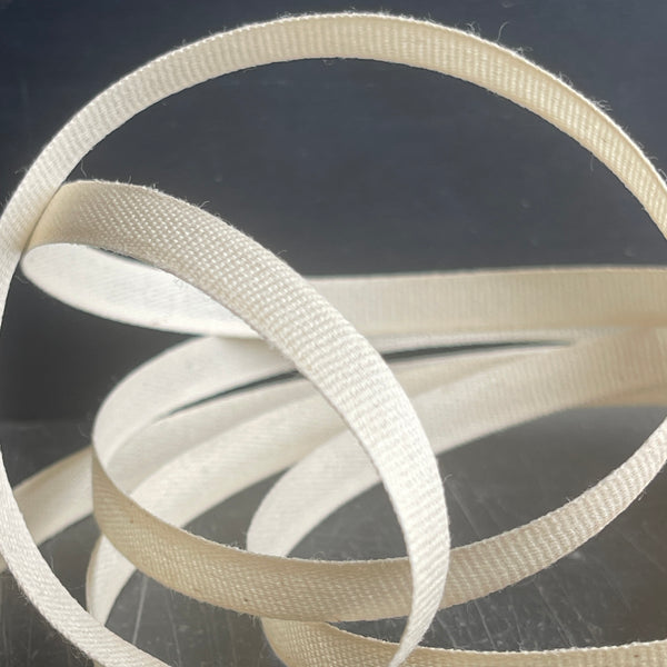 Stiff Natural Cotton 10mm Ribbon ideal for Millinery and styling gifts