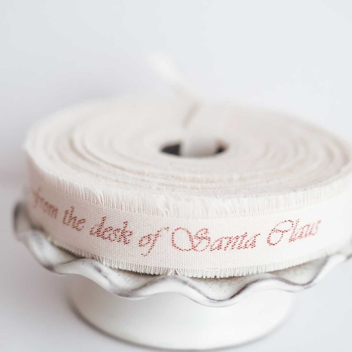 Personalised Wide Cotton Ribbon, with Frayed Edge – Caltonberry