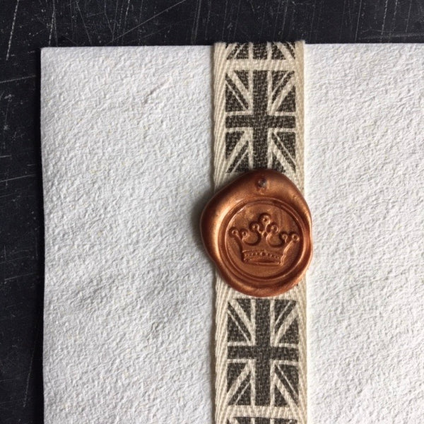 wax seal with crown design