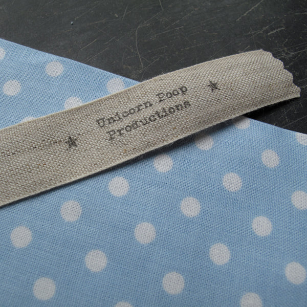 Personalised sew in label