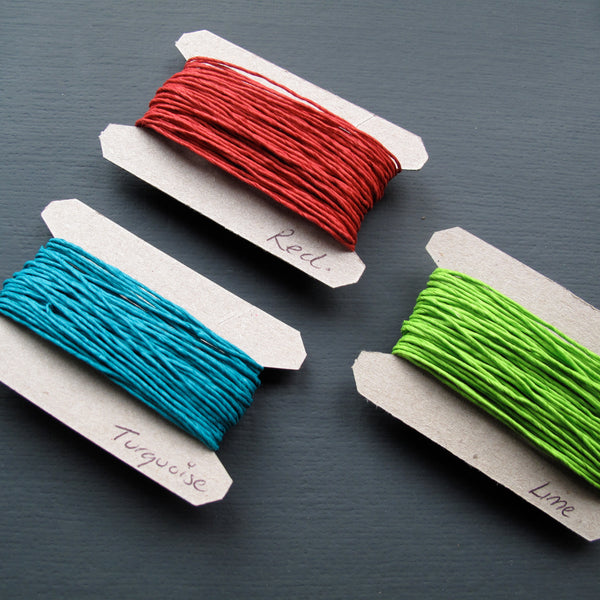 Christmas wrapping with paper string