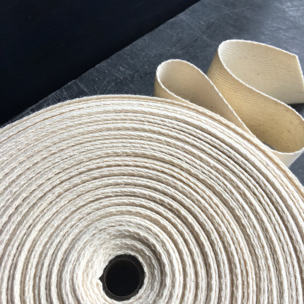 4cm wide natural cotton tape
