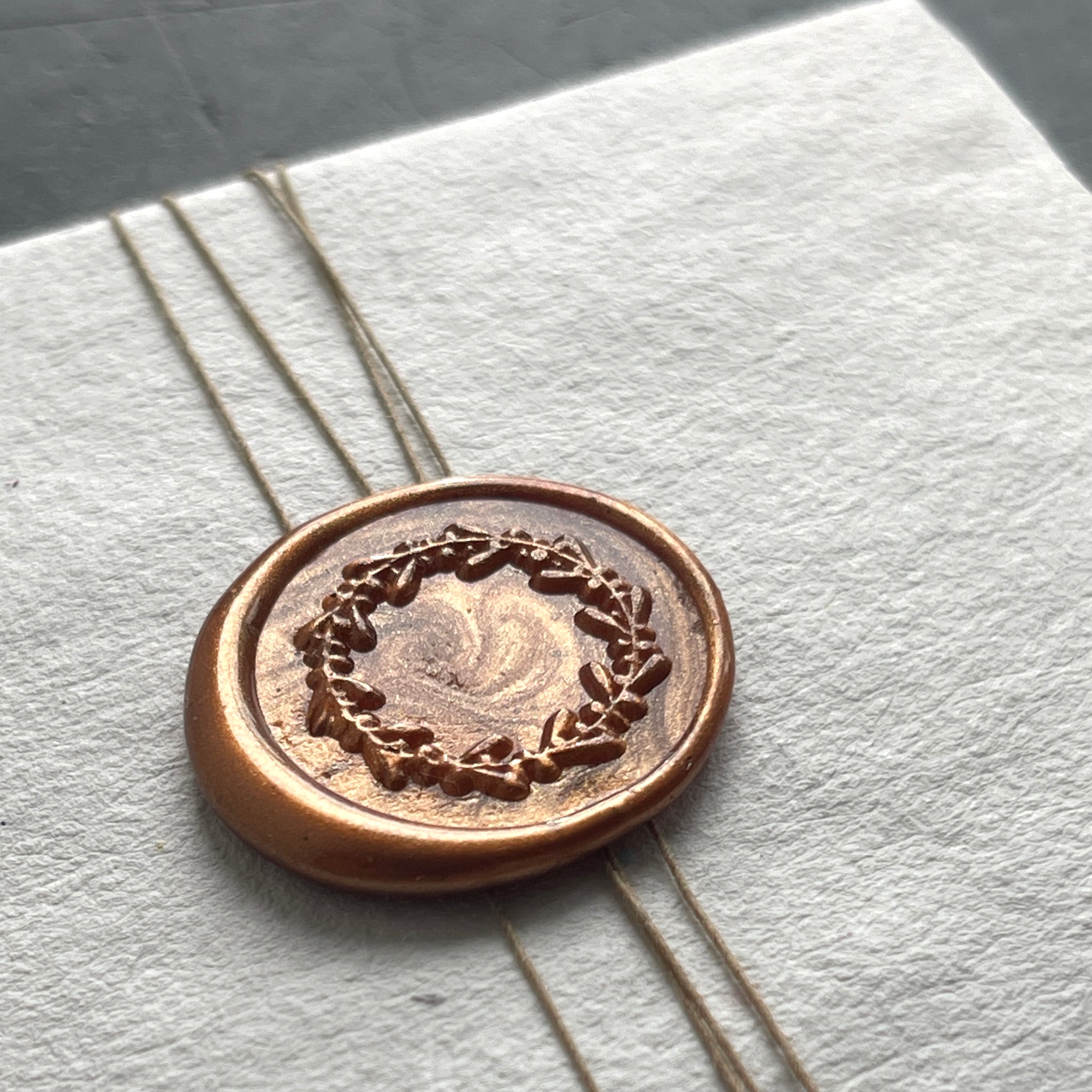 Brass Wreath  Wax Seal
