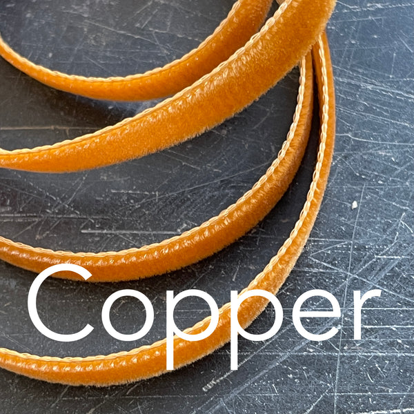 copper velvet ribbon 