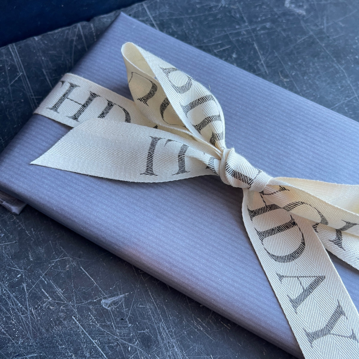 Personalised 25mm Cotton Ribbon | Large Lettering | Caltonberry