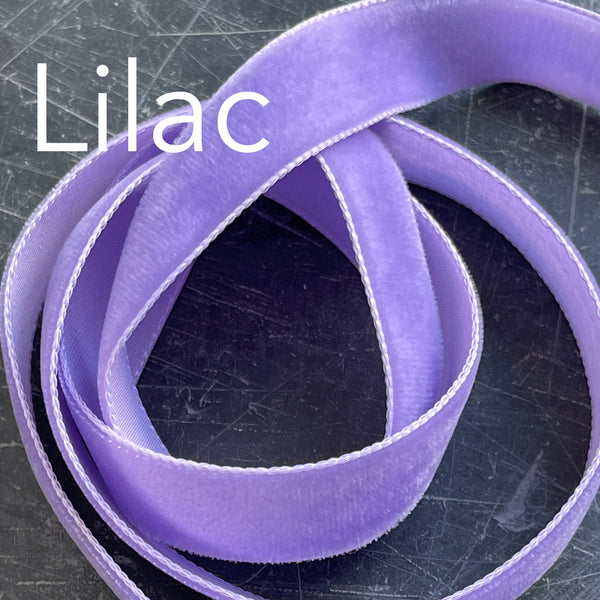 Lilac velvet ribbon 