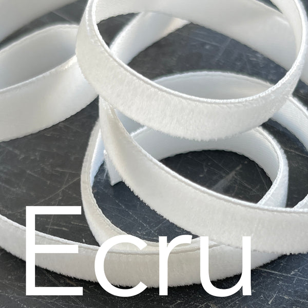 ecru velvet ribbon 