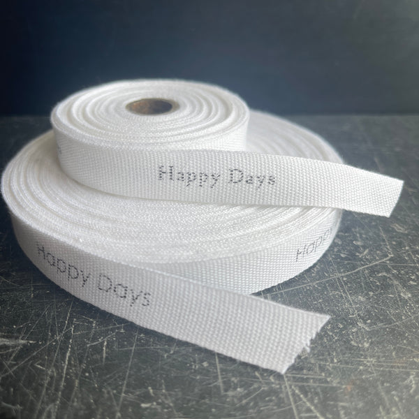 branded ribbonmade in the UK  