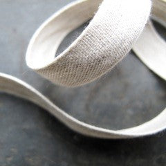 Linen Ribbon 13mm, woven linen ribbon