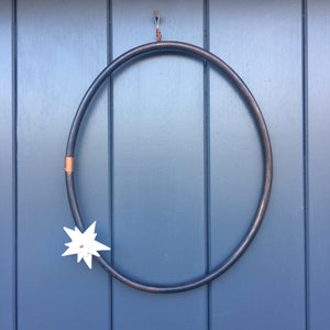 Copper  Wreath with Porcelain Star