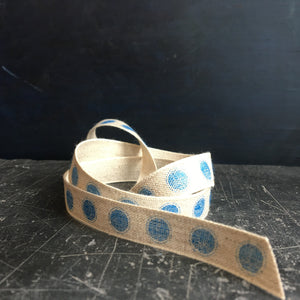 Blue ribbon for gift wrapping 