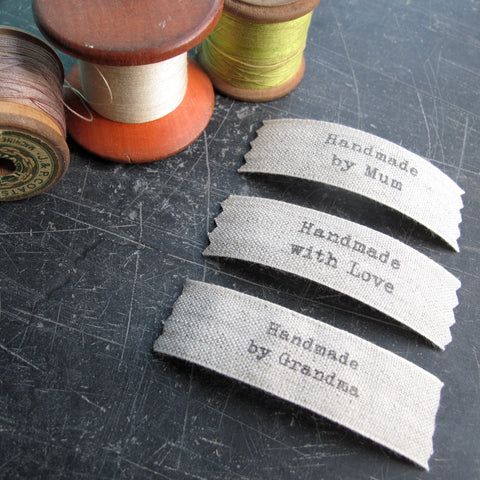 Sew in label for crafting projets