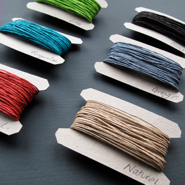 Paper string for gift wrapping
