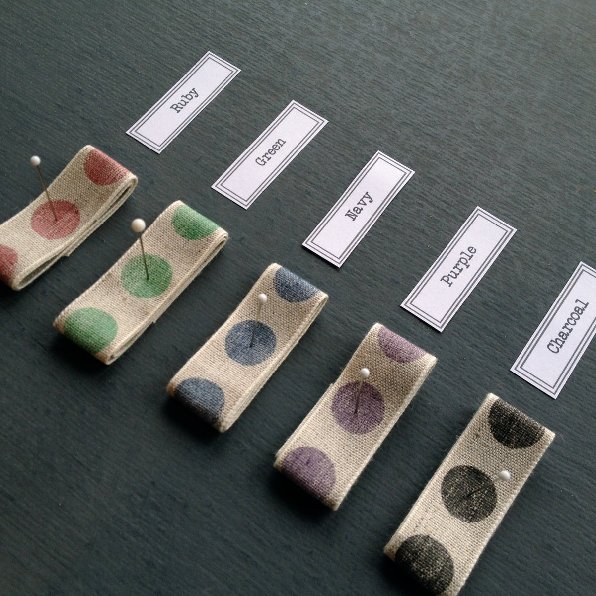 Personalised Linen Ribbon 13mm | Caltonberry