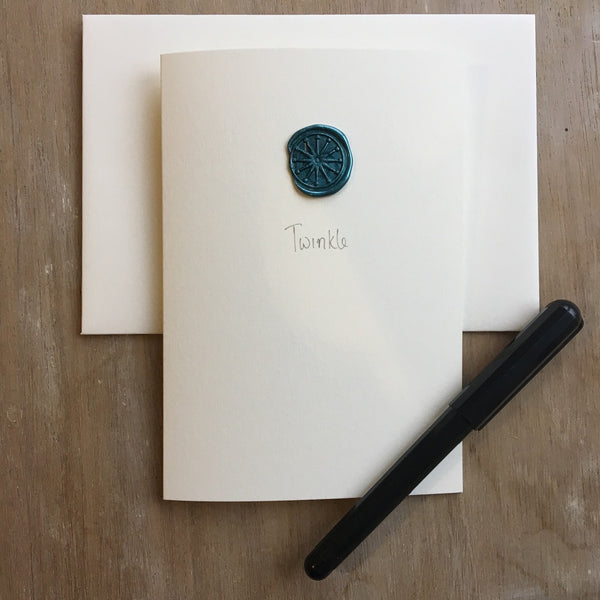 Christmas Card with Wax seal detail