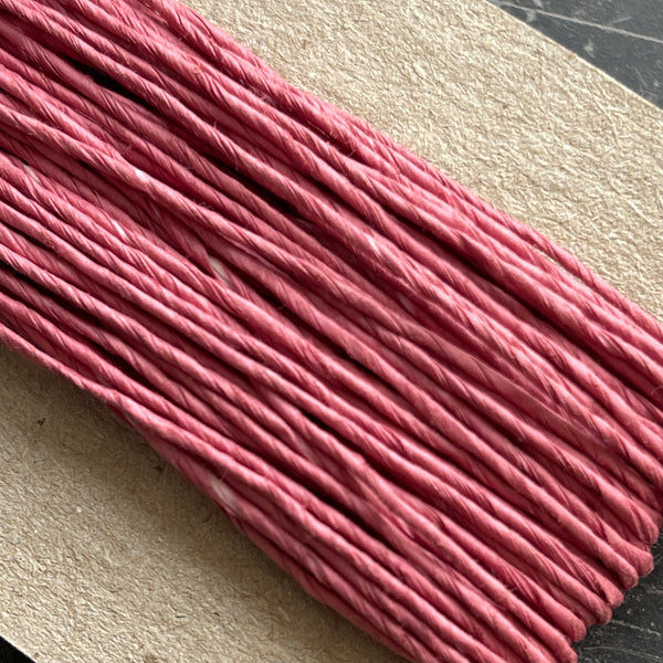 dusky pink paper twine 