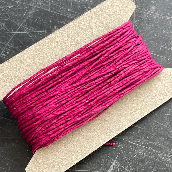 hot pink paper twine 