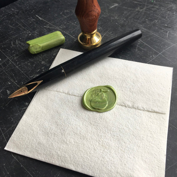 Pear wax seal stamp
